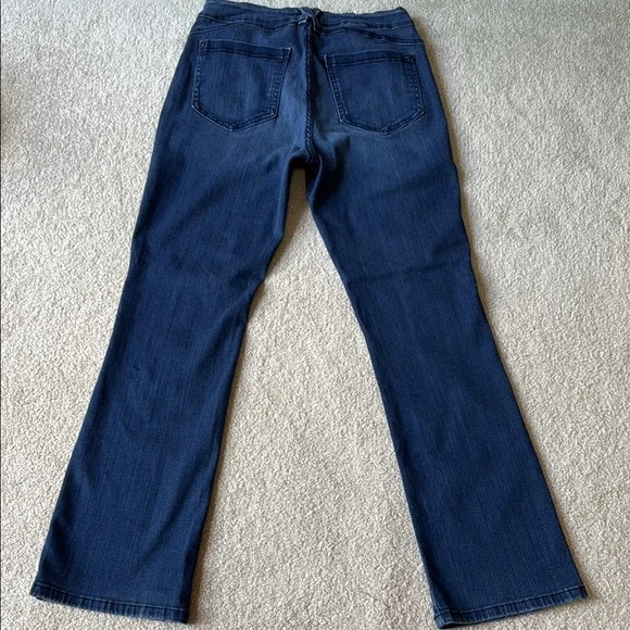 NYDJ Billie Mini Boot Cut Jeans in Deep Blue - Picture 4 of 8